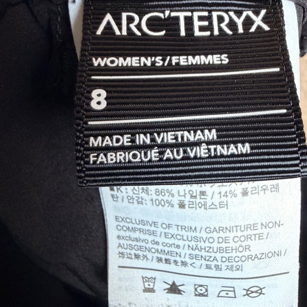 Arc’teryx Alroy Hiking Pants Women’s 8 Black Stretch Trail - Picture 10 of 16